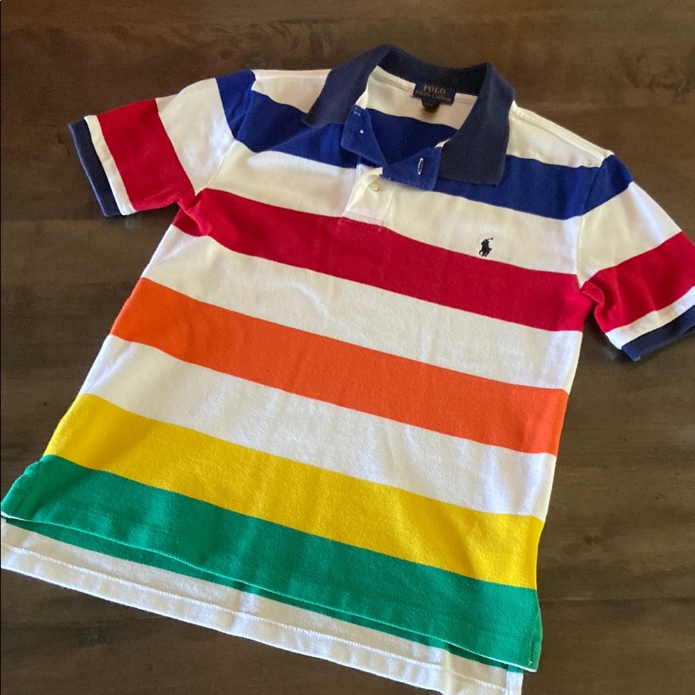 Boys Polo by Ralph Lauren Striped Polo Shirt